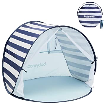 Photo 1 of Babymoov Anti-UV Marine Tent UPF 50+ Sun Protection with Pop Up System for Easy Use & Transport (Summer 2022 Edition), Navy
