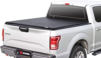 Photo 1 of Xcover Soft Locking Roll Up Truck Bed Tonneau Cover, Compatible with 2004-14 Ford F150, 2006-14 Lincoln Mark LT Pickup 5.5 Ft Styleside Bed
