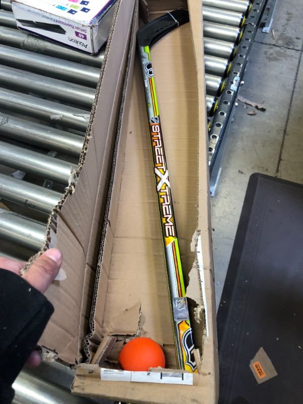 Photo 1 of Franklin Sports NHL Kids Street Hockey Stick Set - Includes (2) Youth Street Hockey Sticks + (1) Outdoor Roller Hockey Ball - Perfect Hockey Starter Set for Kids ( 3 Ft )
