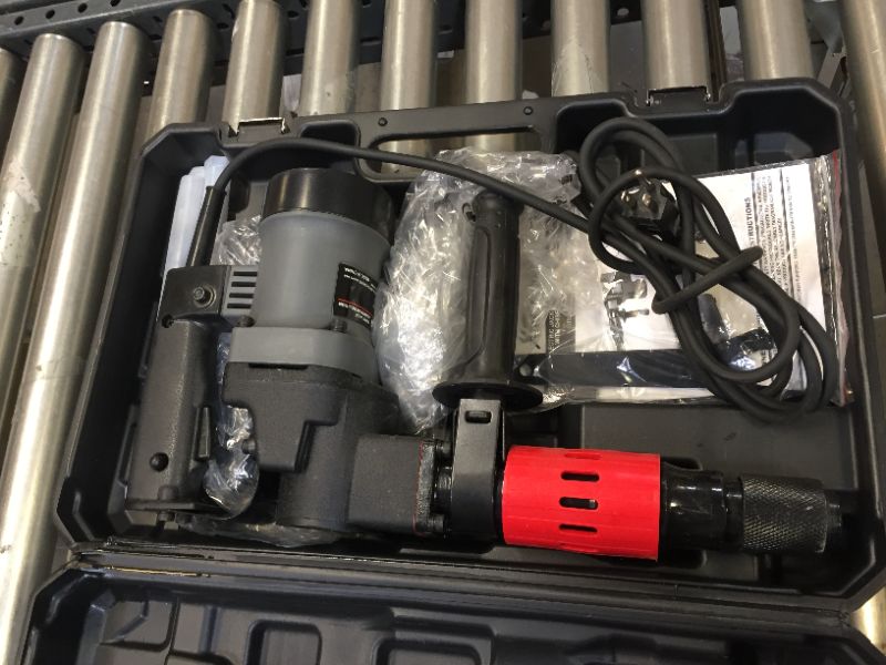 Photo 1 of XtremepowerUS Demolition Electric Hammer Jack Hammer Handle 1000W Concrete Breaker Flat and Point Chisel Bits with Case
