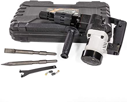 Photo 1 of XtremepowerUS Demolition Electric Hammer Jack Hammer Handle 1000W Concrete Breaker Flat and Point Chisel Bits with Case
