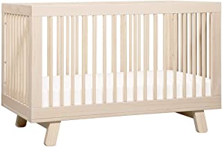 Photo 1 of Babyletto Hudson 3-in-1 Convertible Crib with Toddler Bed Conversion Kit in Washed Natural, Greenguard Gold Certified
