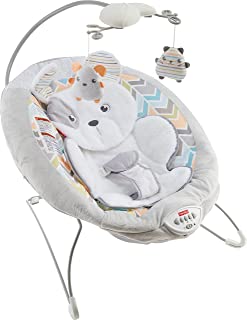 Photo 1 of Fisher-Price Sweet Snugapuppy Deluxe Bouncer, Portable Bouncing Baby Seat with Overhead Mobile, Music, and Calming Vibrations