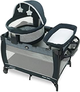 Photo 1 of Graco Pack 'n Play Travel Dome LX Playard | Includes Portable Bassinet, Full-Size Infant Bassinet, and Diaper Changer, Leyton
