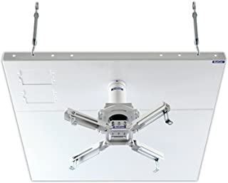 Photo 1 of QualGear Pro-AV QG-KIT-S2-3IN-W Projector Mount Kit Accessory Suspended Ceiling 2'x2' Adapter, White