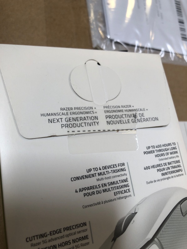 Photo 1 of Razer Pro Click Humanscale Wireless Mouse: Ergonomic Form Factor - 5G Advanced Optical Sensor - Multi-Host Connectivity - 8 Programmable Buttons - Extended Battery Life of up to 400 Hours
