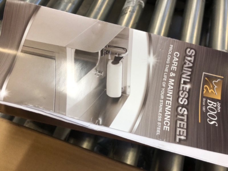 Photo 1 of John Boos Adjustable Stainless Steel Flange Feet, square base