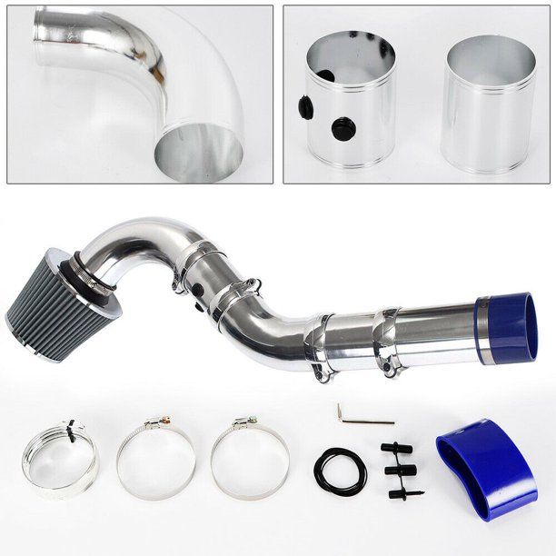 Photo 1 of 3 Inch Universal Cold Air Intake System Universal Cold Air Intake Induction Kit Aluminum Air Intake Pipe Hose With Filter
