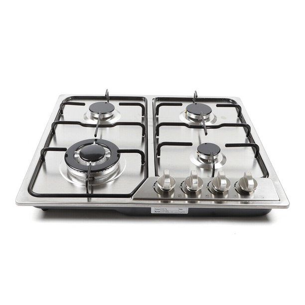 Photo 1 of Gas Cooktop 23"Built-in Gas 4 Burners Cooktops Stainless Steel Natural Gas/LPG Hob Stove with Flame Failure Protection (23" 4 Burners)