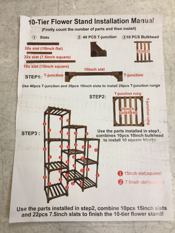 Photo 1 of 10 Tier Plant Stand