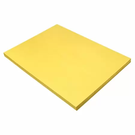Photo 1 of  SunWorks Construction Paper, Yellow, 18" x 24", 100 Sheets

