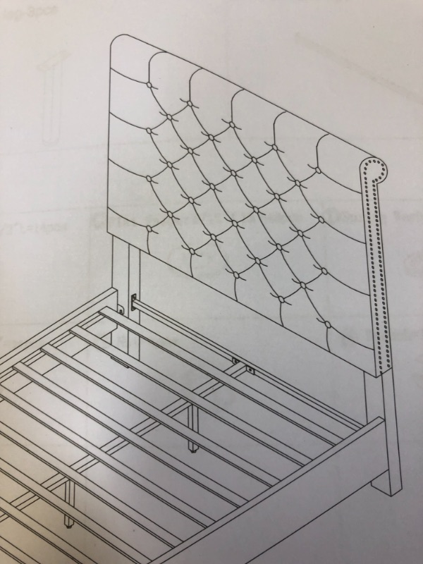 Photo 1 of BED008-QUEEN/FULL BOX 1 OF 2 - HEADBOARD ONLY 