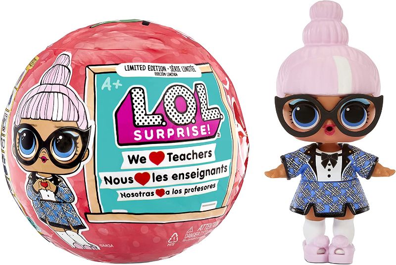 Photo 1 of LOL Surprise MGA Cares Collectible Doll 7+ Surprises Limited Edition Teachers Appreciation Doll with School Themed Accessories, Gift for Kids, Toys for Girls Boys Ages 4 5 6 7+ Years Old
