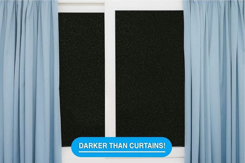 Photo 1 of Blackout Window Film Black Black 36" x 72"
