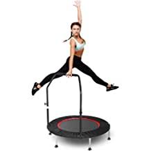 Photo 1 of  CDCASA 40 inch Fitness Trampoline Foldable with Handle and Cover Max 