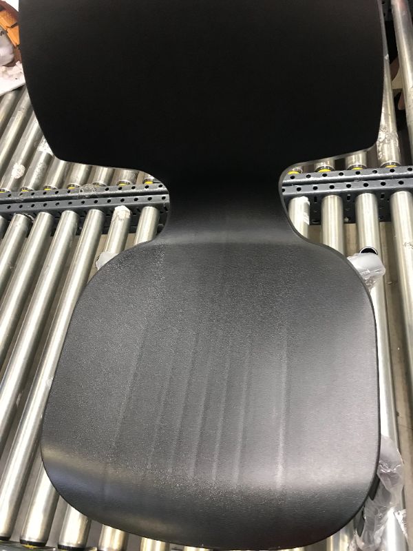 Photo 1 of 25.5 inches black plastic chairs 2 count 