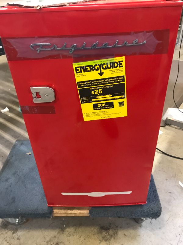 Photo 1 of 3.2 cu. ft. Retro Mini Fridge in Red
