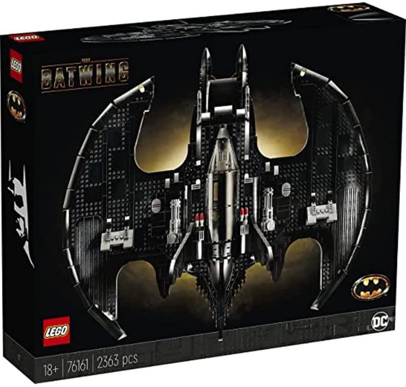 Photo 1 of LEGO DC Batman 1989 Batwing 76161 Displayable Model with a Buildable Vehicle and Collectible Figures: Batman, The Joker – Mime Version and Lawrence The Boombox Goon, New 2021 (2,363 Pieces)
