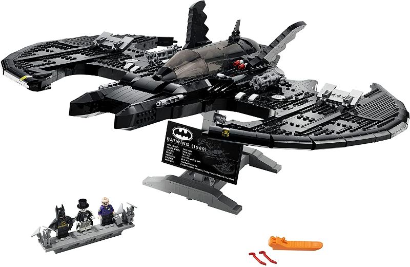 Photo 2 of LEGO DC Batman 1989 Batwing 76161 Displayable Model with a Buildable Vehicle and Collectible Figures: Batman, The Joker – Mime Version and Lawrence The Boombox Goon, New 2021 (2,363 Pieces)
