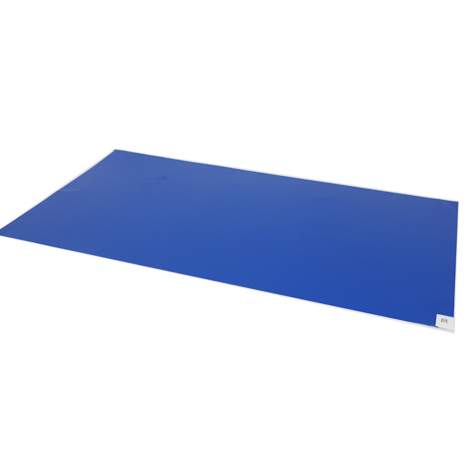 Photo 1 of Antibacterial Cleanroom Sticky Mats Blue 18 x 36 in 30 Layers 10 Pack
