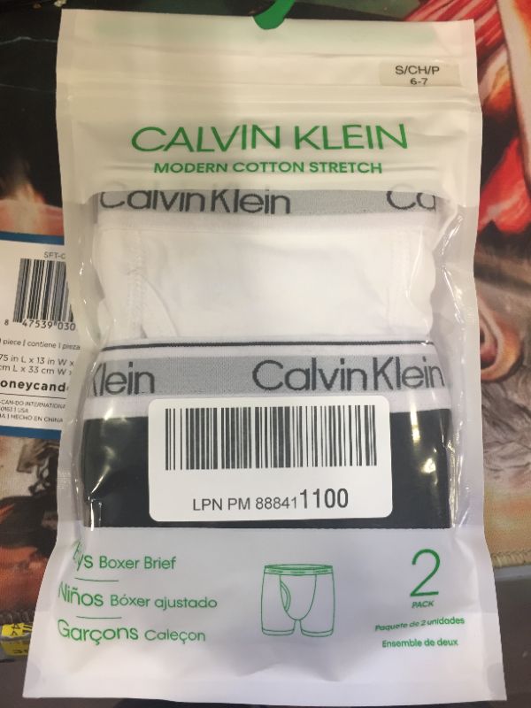 Photo 2 of  Calvin Klein Kids 2-Pack Modern Cotton Boxer (Little Kids/Big Kids)

