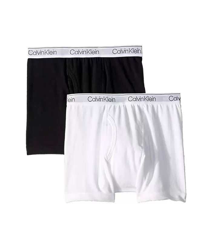 Photo 1 of  Calvin Klein Kids 2-Pack Modern Cotton Boxer (Little Kids/Big Kids)

