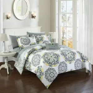 Photo 1 of Chic Home CS4117-US Barcelona Grey King 8 Piece Comforter Set

