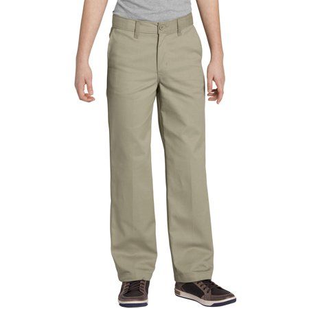 Photo 1 of  Size 8, Boys' School Uniforms Husky Size FlexWaist Straight Leg Khaki Pant

