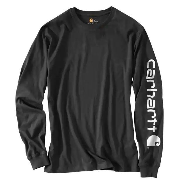 Photo 1 of  Carhartt Men's Long-Sleeve Graphic T-Shirt, Black, X-Large Regular

