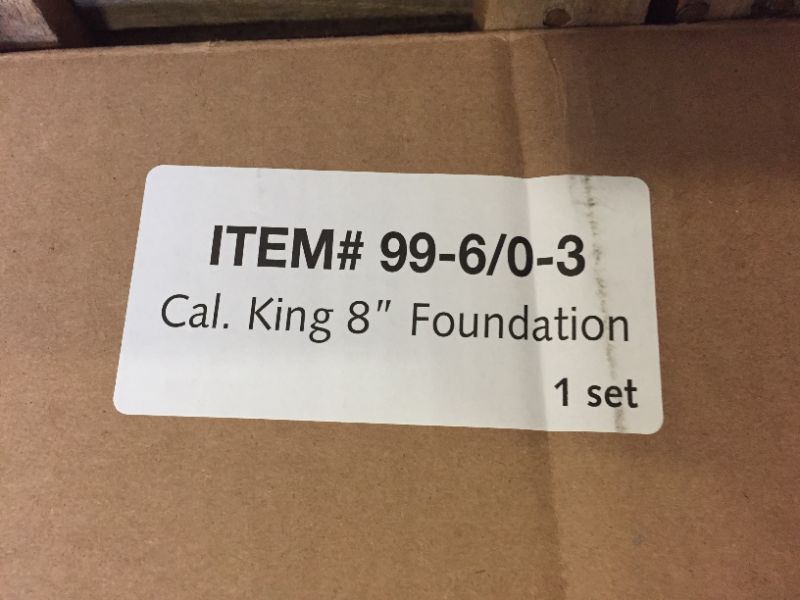 Photo 5 of Continental Mattress, 4-inch Box Spring Foundations For Mattress, California King Size, White (301B-6/0-3LP)
