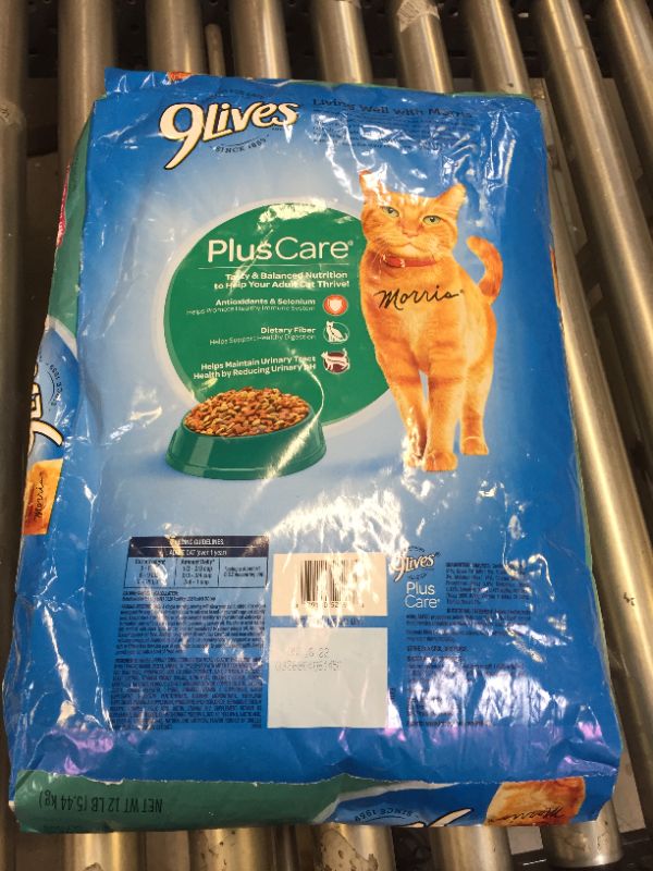 Photo 2 of 9 Lives Plus Care with Tuna & Egg Complete & Balanced Dry Cat Food – 12lbs
