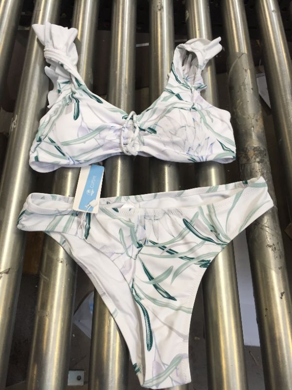 Photo 1 of GREEN AND WHITE BIKINI MEDIUM