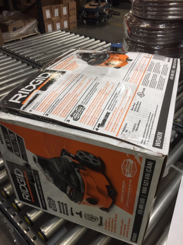 Photo 1 of Ridgid WD4070 4 Gallon Portable Vacuum