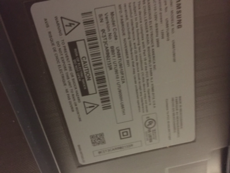 Photo 1 of 86” Class TU9010 LED 4K UHD Smart Tizen TV