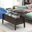 Photo 1 of WOWRACE WF198954AAA Chestnut Mdf Modern Coffee Table with Storage no hardware