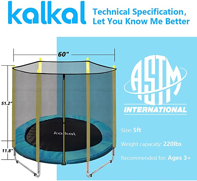 Photo 1 of 5 foot recreational trampoline kalkal