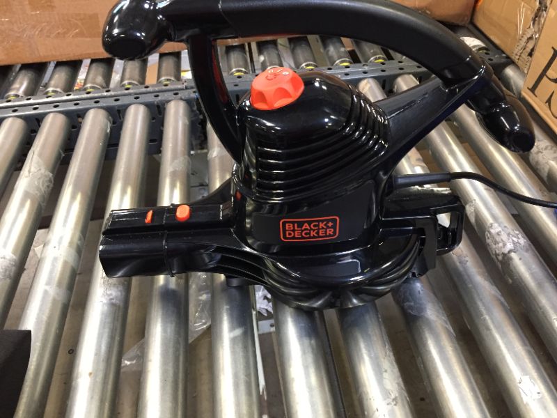 Photo 3 of BLACK+DECKER 3-in-1 Electric Leaf Blower, Leaf Vacuum, Mulcher, 12-Amp (BV3100)
