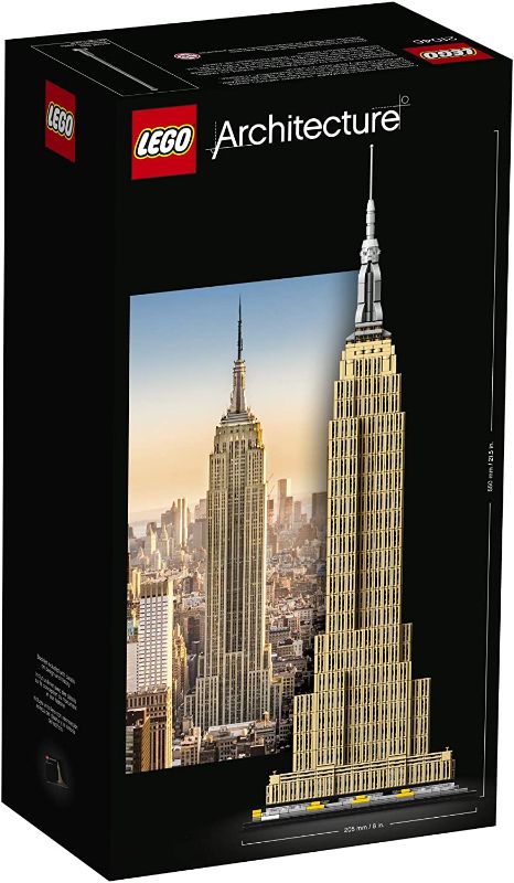 Photo 1 of LEGO Architecture Empire State Building 21046 New York City Skyline Architecture Model Kit for Adults and Kids, Build It Yourself Model Skyscraper (1767 Pieces, factory sealed)