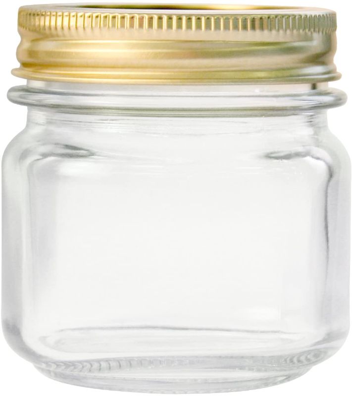 Photo 1 of Anchor Hocking AHG17 1/2 Pint Home Canning Jars with Metal Lids and Rings Clear (missing 3)