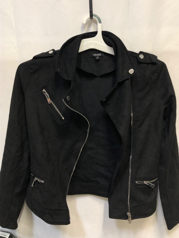 Photo 1 of jacket womens black size small has a smell needs to be wahsed 