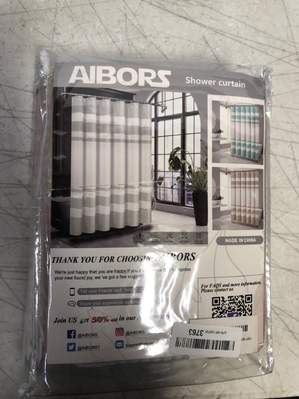 Photo 1 of aibors shower curtain coffee brown 