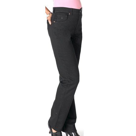 Photo 1 of Gloria Vanderbilt Womens Amanda Classic Denim Jeans 12 Tall Black
