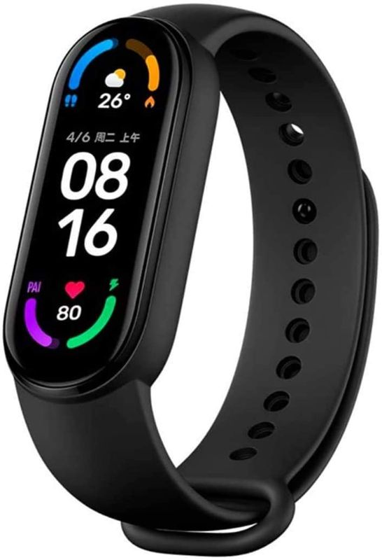 Photo 1 of Xiaomi Mi Band 6 Activity Tracker High-Res 1.56" AMOLED Screen, SpO2 Monitor, 30 Sports Modes, 24HR Heart Rate and Sleep Monitor Smart Watch