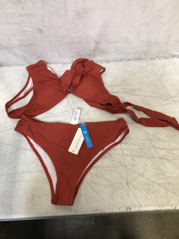 Photo 1 of Burnt Orange Stylish O-Ring Bikini XL