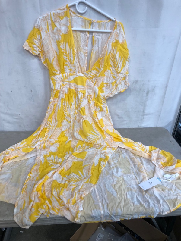 Photo 1 of womens yellow dress size large