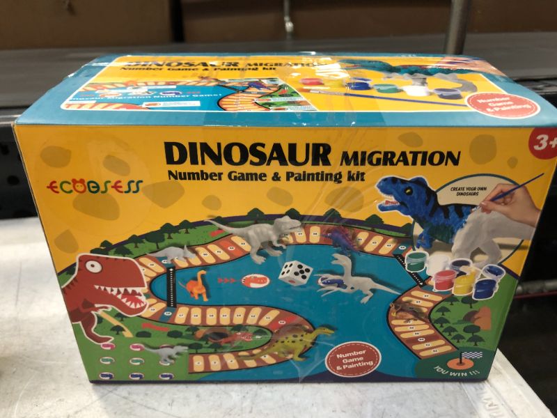 Photo 4 of Dinosaur Toys Set for Kids, Including Dinosaur Painting Kit,