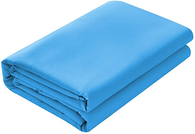 Photo 1 of BASIC CHOICE 2000 Microfiber Flat Flat Sheet, Breathable, Ultra Soft, Hypoallergenic, Wrinkle, Fade and Stain Free, Blue, Full