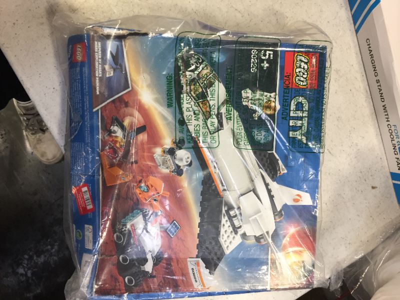 Photo 2 of LEGO City Space Mars Research Shuttle 60226 Toy Building Kit with Mars Rover and Astronaut Minifigures, Stem Top Toy for Boys and Girls (273 Pieces), 1 Pound
previously used
