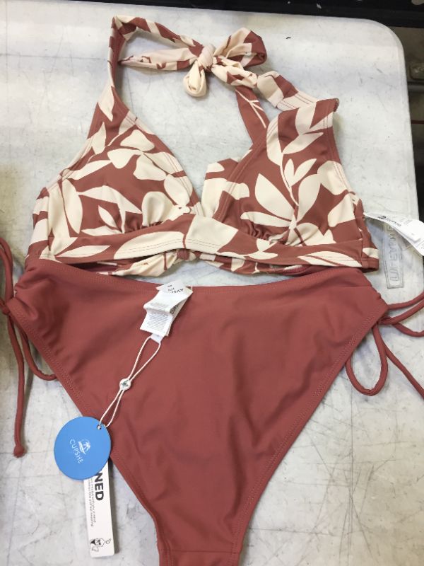 Photo 3 of Cupshe Delicate Expressions Halter Bikini Top & Bikini Bottom Set