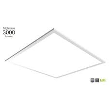 Photo 1 of Commercial Electric 2 ft. x 2 ft. 3000 Lumens Integrated LED Panel Light, 4000K
